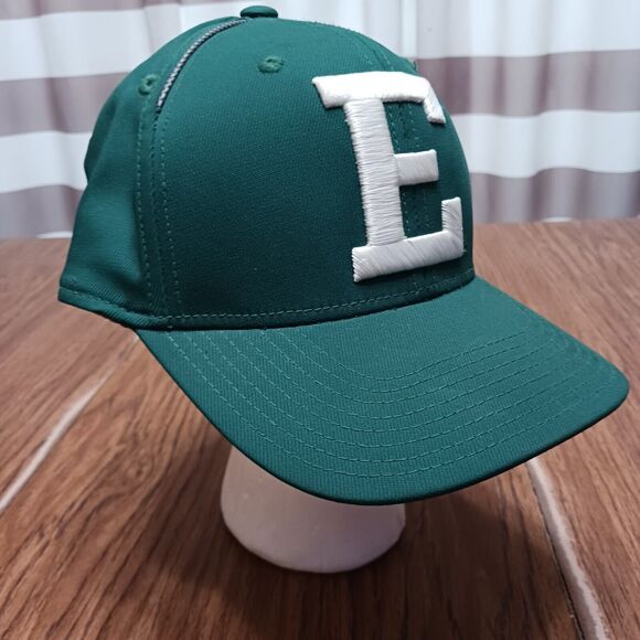 Eastern Michigan Eagles Hat Cap Adult Small Medium S/M Green Stretch Adidas - Picture 7 of 12
